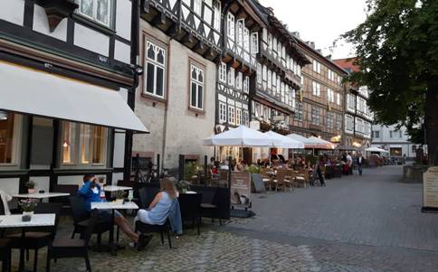 Terrasjes in Goslar